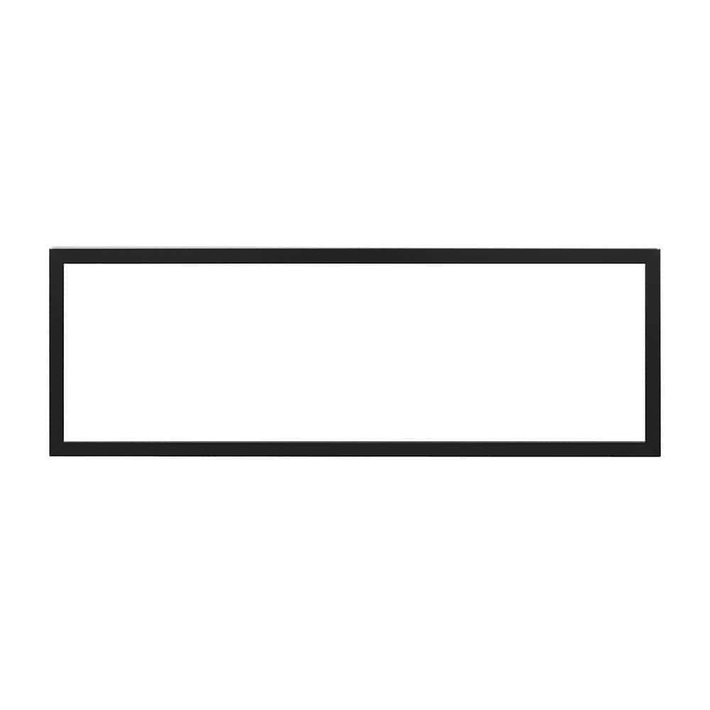 Black rectangular trim kit for 50-inch Dimplex IgniteXL and Evolve electric fireplaces.