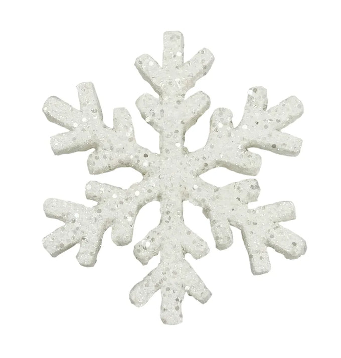 Snowflake Hanging Decoration - White - 17cm - Image 1