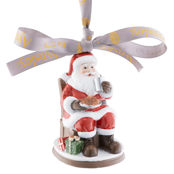 Christmas Santa Cookies & Milk - Hanging Ornament