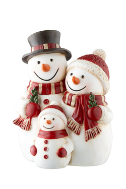 Aynsley Snowman Family Figurine