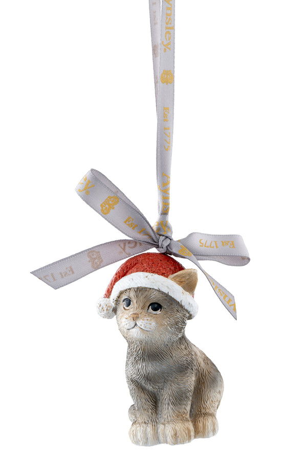 Aynsley Christmas Kitten Hanging Ornament