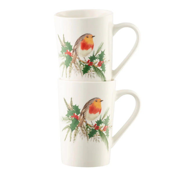 Aynsley Robin Latte Mugs – Set of 2