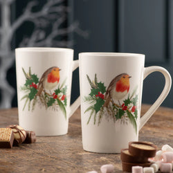 Aynsley Robin Latte Mugs – Set of 2