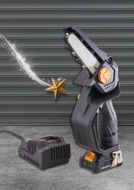 18v One Handed Nexxsaw Chainsaw with 2.0ah Battery, 110mm cutting depth, 3200/min speed – Keans Claremorris