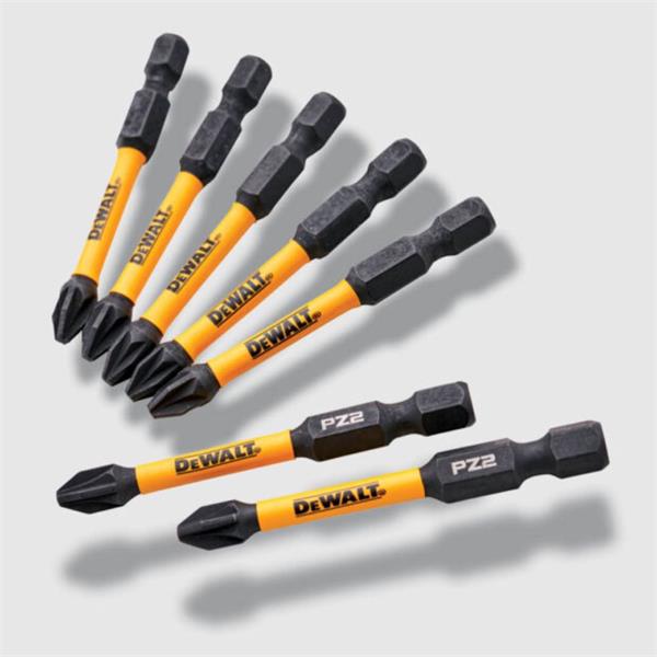 DeWalt 5+2 PZ2 Screwdriver Bit Pack | XMS25BIT502