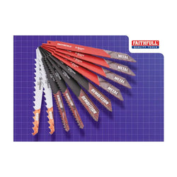 FAITHFULL Sabre Saw Blade Set, 10 Piece