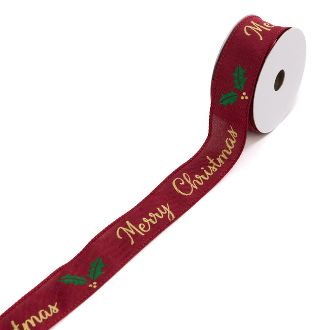 Merry Christmas Ribbon 1.5"X10yd - Image 1