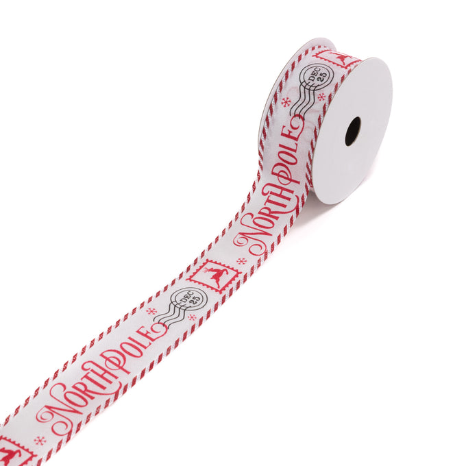 North Pole Ribbon 1.5"X10 yds - Image 1