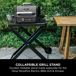Ninja Woodfire BBQ Air Grill with Free Stand Bundle