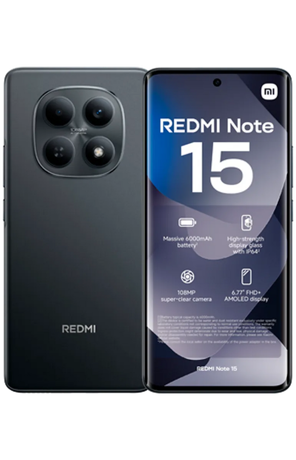 Xiaomi Redmi Note 15 6GB 128GB Black| MZB0M8GEU Keans Claremorris
