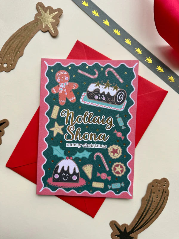Christmas Treats Card (Gold Foil)