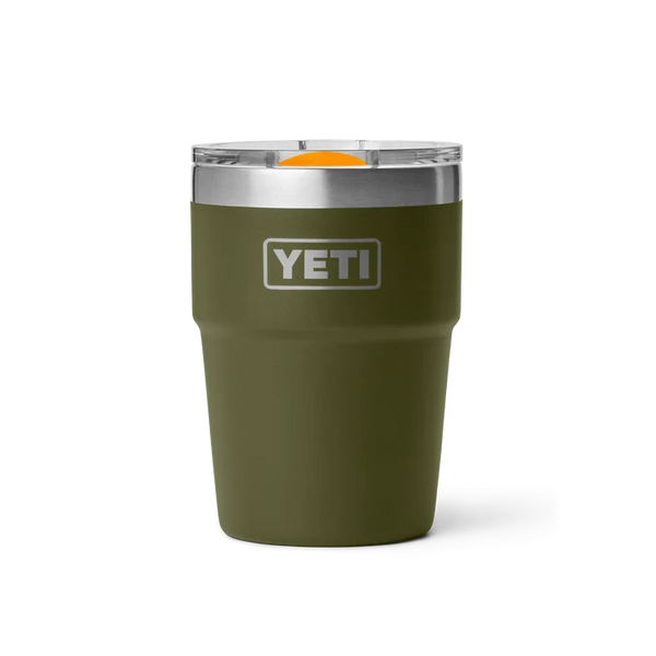 Yeti Rambler 16 Oz Stackable Cup Olive/King Crab Keans Claremorris