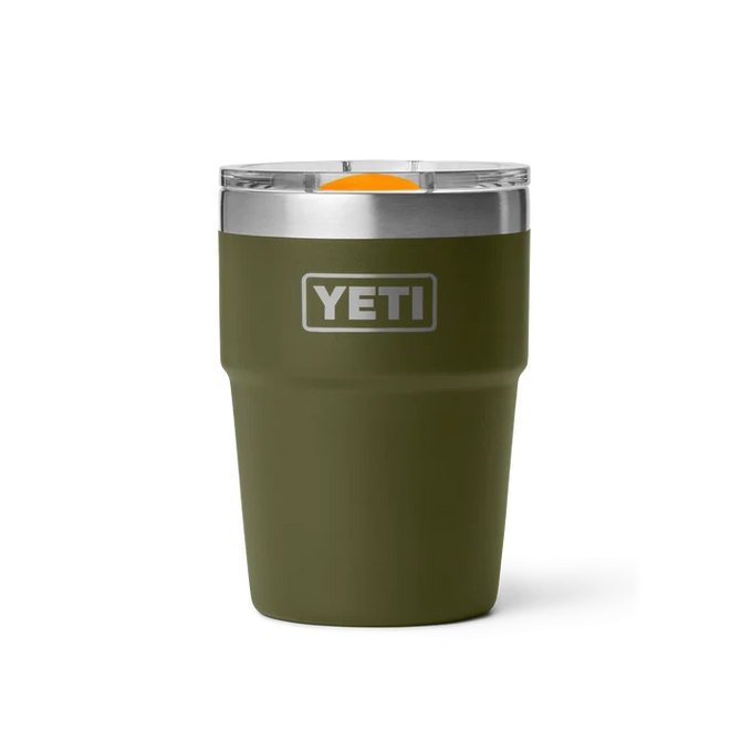 Yeti Rambler 16 Oz Stackable Cup Olive/King Crab Keans Claremorris