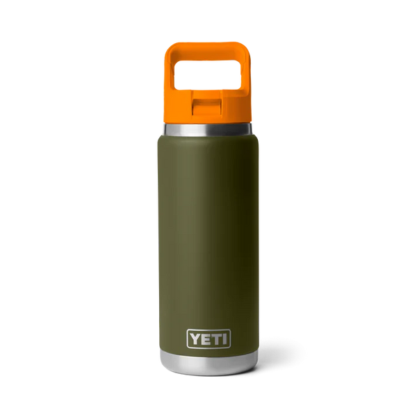 Yeti Rambler 26 Oz Colour Straw Bottle Olive/King Crab Keans Claremorris