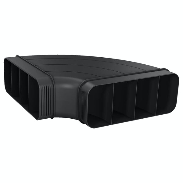 Neff Z861SB1 black 90° horizontal flat duct bend, aerodynamic, easy-connect for ventilation – available at Kean’s