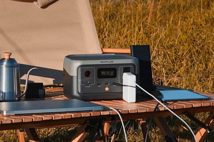 EcoFlow River 2 Portable Power Station ZMR600-B-UK compact, lightweight power source available at Keans Claremorris