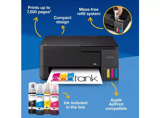 Epson EcoTank ET-2910 All-in-One Wireless Inkjet Printer - Image 2