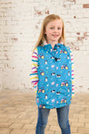 Load image into Gallery viewer, Alex Girl Gilet - Teal Farm
