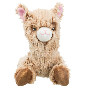 Alpaca Plush Dog Toy, soft squeaker-free cuddle toy, 22cm, perfect for playtime – Keans Claremorris