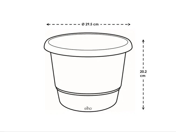 Amiga Round Pot 30cm in Theatre Red – durable cookware, vibrant color, available at Keans Claremorris