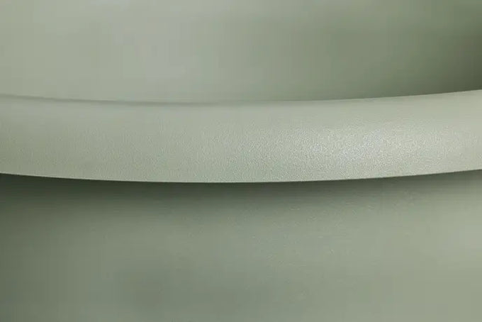 Amiga Round Pot 40cm in Thyme Green – durable garden planter by Keans Claremorris