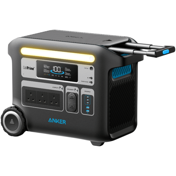 Anker SOLIX F2000 Portable Power Station with 2000W output, compact design – available at Keans Claremorris.