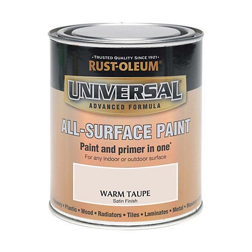 Painters Touch Universal Warm Taupe 750ml durable paint for wood, metal, plastic, no primer needed – Keans Claremorris