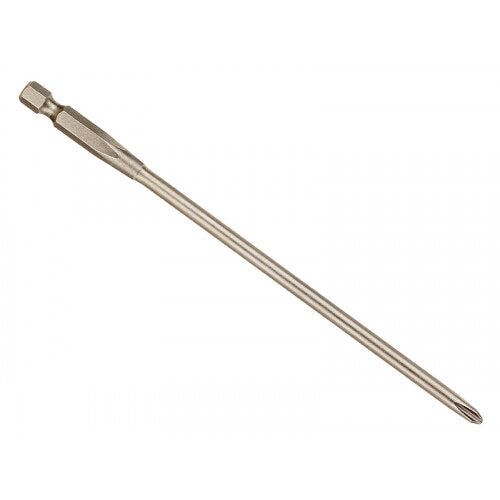 DeWalt DT7205 PR2 152mm drywall screwdriver bit with hex shank and long, slender heat-treated steel shaft.