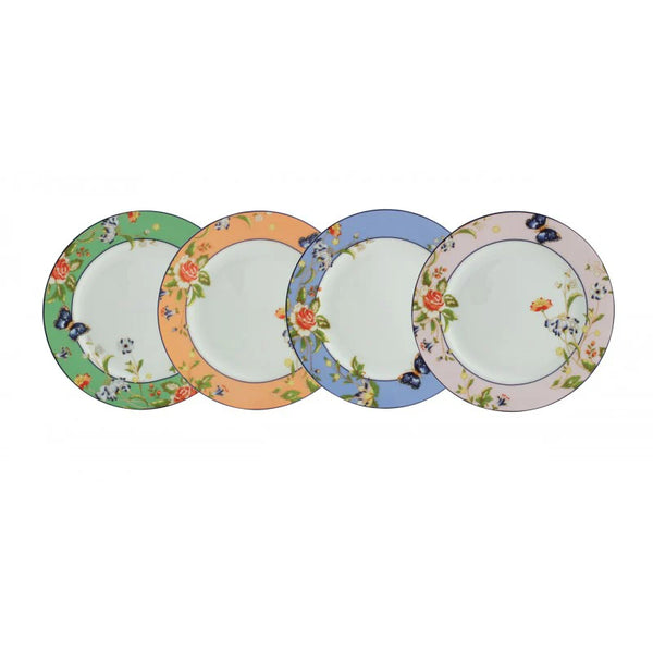 Aynsley Cottage Garden set of 4 fine china plates with mixed floral designs, gift-boxed, from Kean’s Claremorris. – online