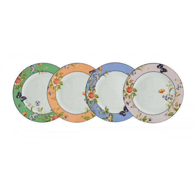 Aynsley Cottage Garden set of 4 fine china plates with mixed floral designs, gift-boxed, from Kean’s Claremorris. – online
