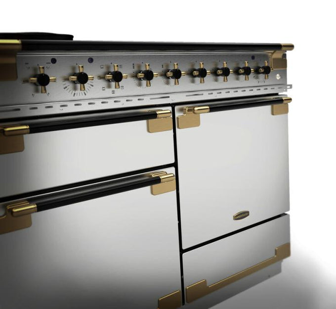 Rangemaster Elise 110cm Dual Fuel Black Edition Antique Brass Trim - Image 9