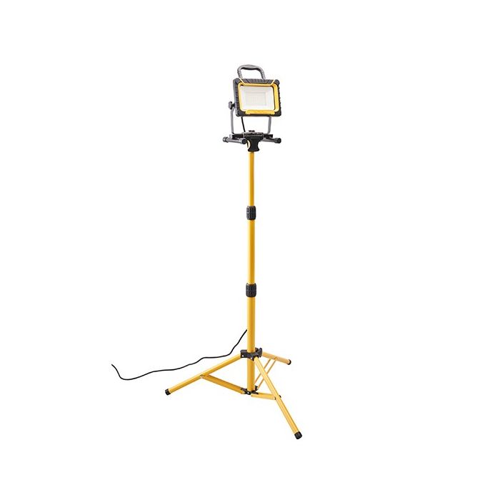 Faithfull 45W Safety Sitelight with Tripod, SMD LED, backup battery, IP54 rated, adjustable height – Keans Claremorris