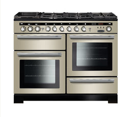 Rangemaster Encore Deluxe 110 Dual Fuel Range Cooker | Chrome Trim