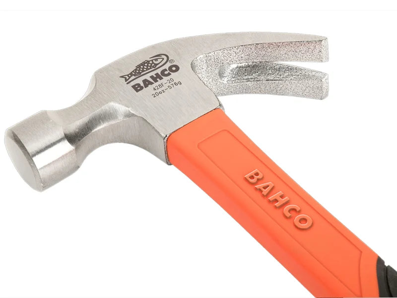 Bahco BAH42820F 20oz curved fibreglass claw hammer 570g – durable, ergonomic handle | Keans Claremorris