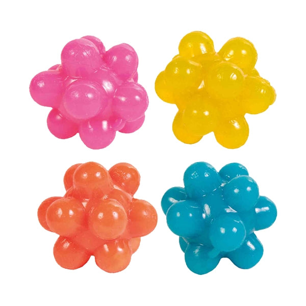 Rubber cat toy balls with bumps, set of 4, 3.5 cm, roll irregularly for fun – Keans Claremorris