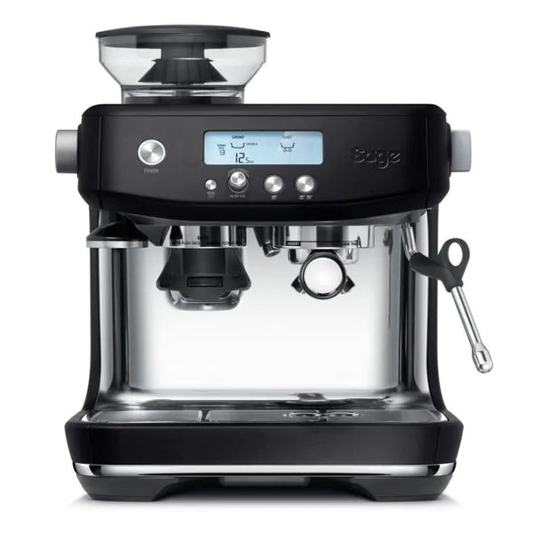 Sage Barista Pro Espresso Machine Black Truffle with grinder, milk frother, 2L tank, 9-bar pressure – Keans Claremorris