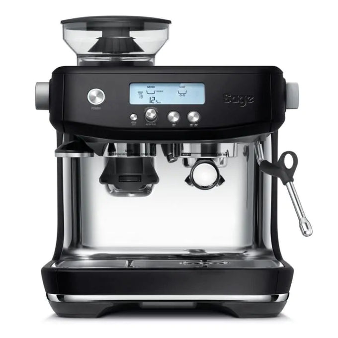 Sage Barista Pro Espresso Machine Black Truffle with grinder, milk frother, 2L tank, 9-bar pressure – Keans Claremorris