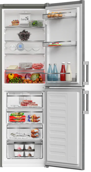 Blomberg KGM4574VPS Frost Free Fridge Freezer, energy-efficient, spacious design, available at Keans Claremorris.