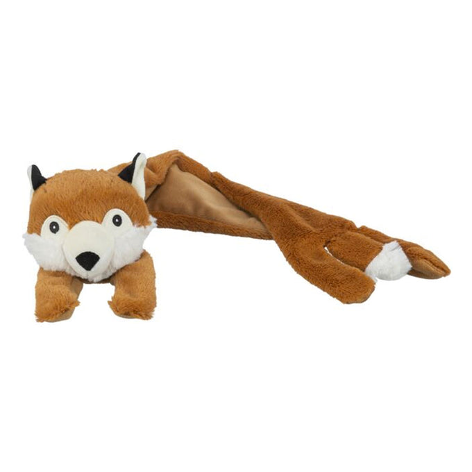 Fox Plush Eco Dog Toy 50cm, sustainable recycled polyester, sound & rustling foil, durable play by Keans Claremorris