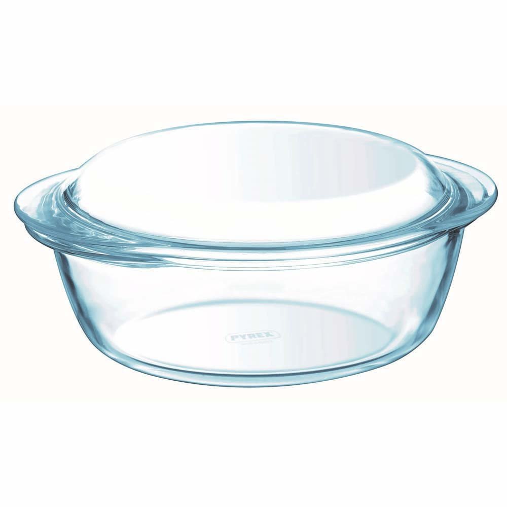 Pyrex 1.6L borosilicate glass casserole with 0.5L lid, oven to freezer safe, microwave and dishwasher friendly - Keans