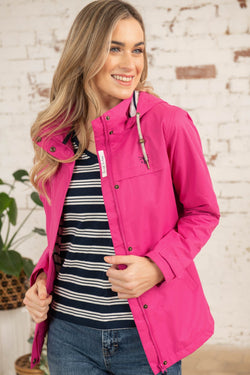 Ladies Beachcomber Coat in Coral - Lightweight, Stylish Outerwear | Keans Claremorris