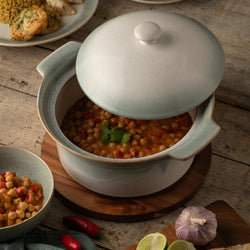 Belleek Living Tivoli Covered Round Casserole dish, elegant ceramic cookware, available at Keans Claremorris.