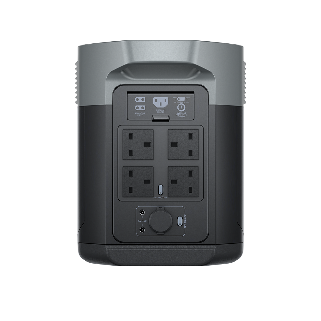 EcoFlow DELTA 2 Max 2048Wh portable power station, fast charging, expandable battery, 3100W X-Boost, available at Keans