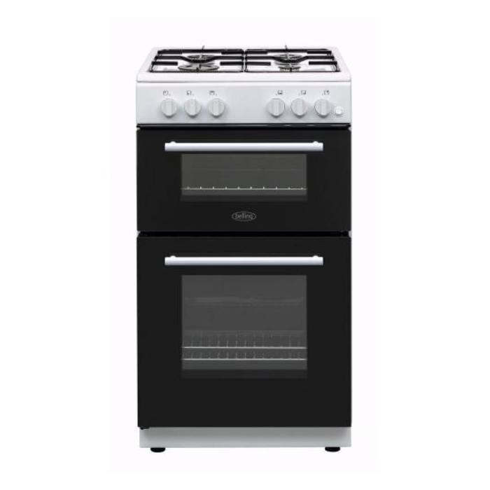 Belling BFSG51TCWHLPG, Double Oven LPG Gas Cooker, White