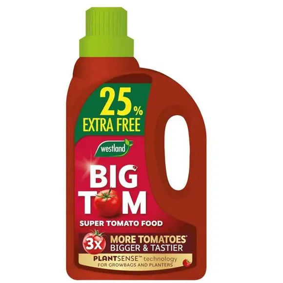 Big Tom Super Tomato Food 1.25L with Plantsense tech, seaweed, and bio stimulants for bigger, tastier tomatoes – Keans