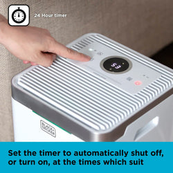 Black & Decker 12L Dehumidifier BXEH60003GB, compact and efficient moisture remover, available at Keans Claremorris.