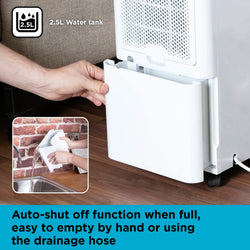 Black & Decker 12L Dehumidifier BXEH60003GB, efficient moisture removal, compact design – available at Keans Claremorris