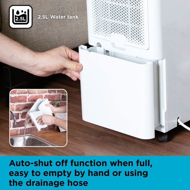 Black & Decker 12L Dehumidifier BXEH60003GB, efficient moisture removal, compact design – available at Keans Claremorris