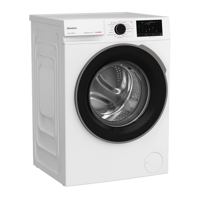 Blomberg 8kg 1400rpm Washing Machine SpinSave White LWA18461W - Keans Claremorris