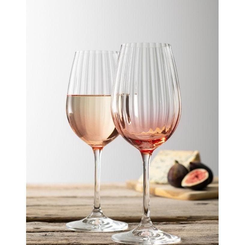 Erne Wine Glass Pair Blush - elegant blush-tinted wine glasses, set of 2, available at Keans Claremorris.